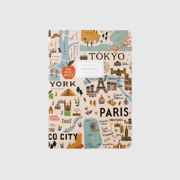 Bon Voyage Stitched Notebook Set