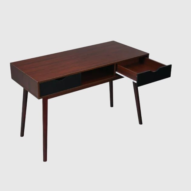 Costway 48'' Computer Desk Study Workstation Laptop Table Home Office (4)